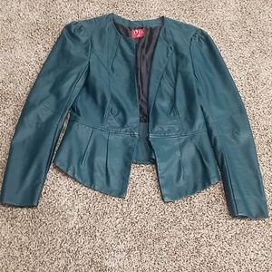 Elle Faux Leather Bomber Style Jacket S